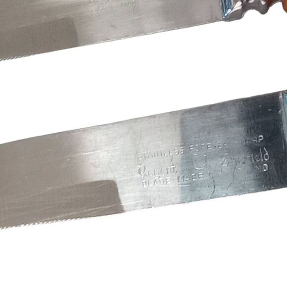 Sheffield england, set of two antler handled knives - Picture 3 of 6